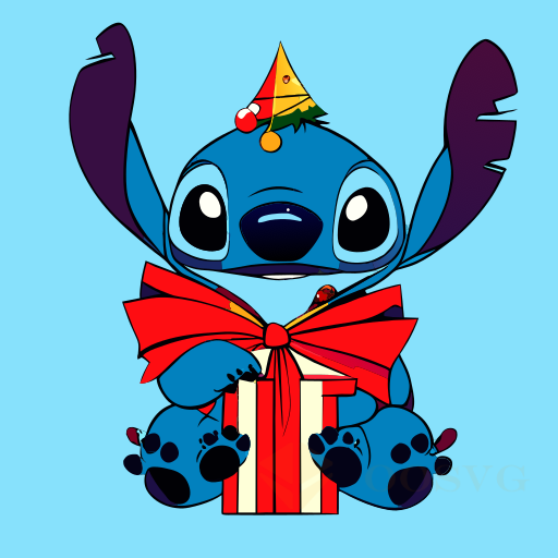 Stitch Christmas Svg - Oosvg Design Paradise