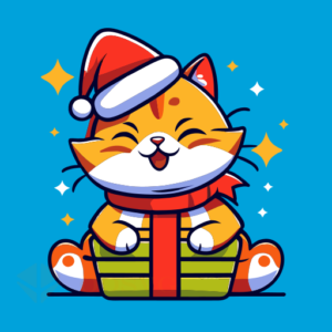 Christmas-Vacation Cat Svg