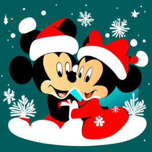 christmas mickey and minnie