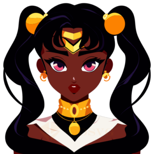 black lady sailor moon svg